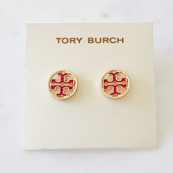 Tory Burch Jewelry - Tory Burch red signature earrings
